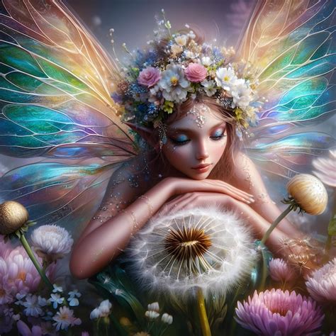 Premium Ai Image Beautiful Portrait Of A Fairy With Fairycore Aesthetic