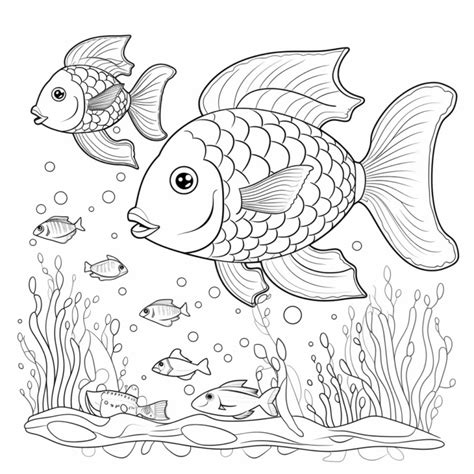 Regenbogenfisch Mit Freunden Happycoloring Net