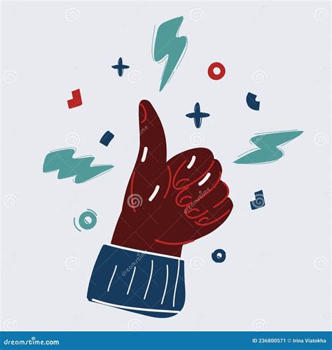 Vector Illustration Of Thumbs Up And Okay Gestures Stock Vector