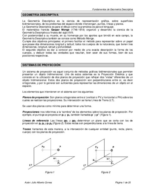 Pdf Fundamentos De Geometría Descriptiva GeometrÍa Descriptiva