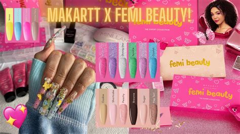 Makartt X Femi Beauty Collection Unboxing Tutorial Swatching And