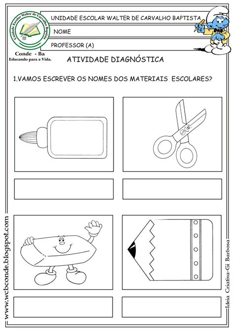 Alfabetiza O Divertida Atividades Diagn Sticas Para E Ano