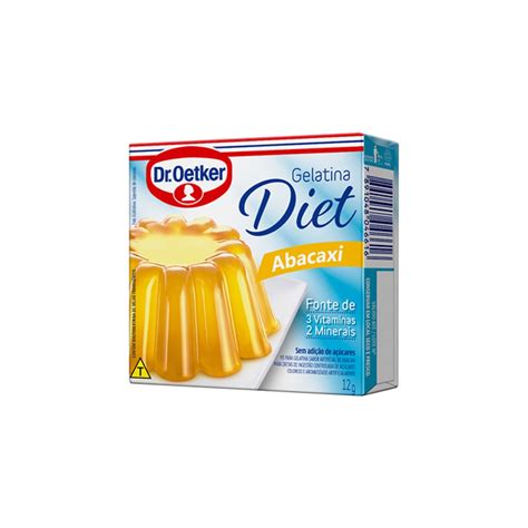 Gelatina Droetker Diet Abacaxi 12g