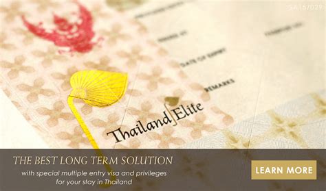 Thailand Privilege Visa Thailand Elite Visa Special Promotion