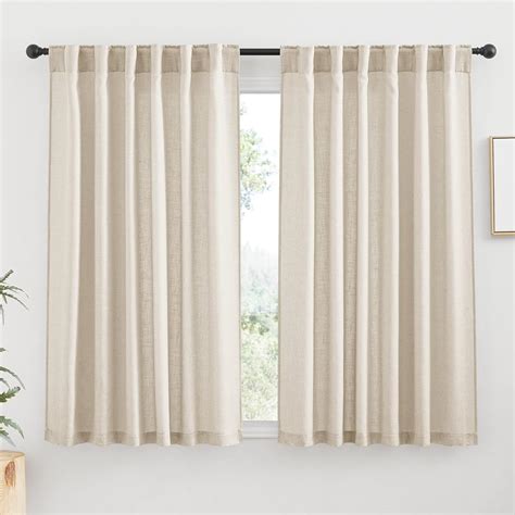 Amazon RYB HOME Linen Curtains 63 Inch Length Premium Flax Linen