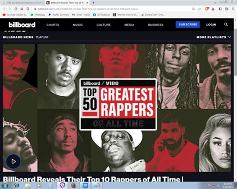 Vibe And Billboard Release A List Of Top 50 Greatest Rappers Of All