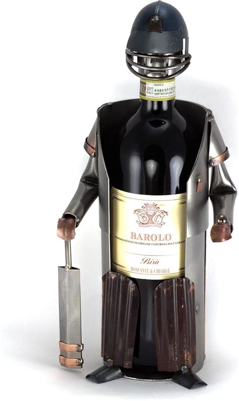 Steelman24 I Nuts And Bolts Sculpture Wine Bottle Holder Cricket I