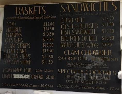 Old Oregon Smoke House Menu In Rockaway Beach Oregon Usa