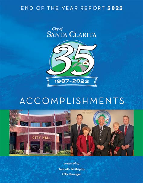 Annual Reports City Of Santa Clarita