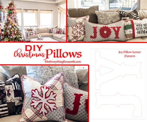 Christmas Pillows Diy The Everything Housewife