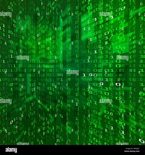 Secuencia de Matrix Codificación de datos binarios Fondo de