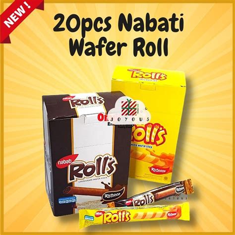 7g X 20pcs Nabati Rolls Wafer Stick [richeese Cheese Richoco Chocolate][omyfood] Shopee Malaysia