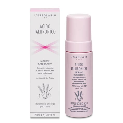 L Erbolario Spuma De Curatare Pentru Fata Cu Acid Hyaluronic 150ml