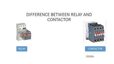 Difference Between Relay And Contactor Pdf