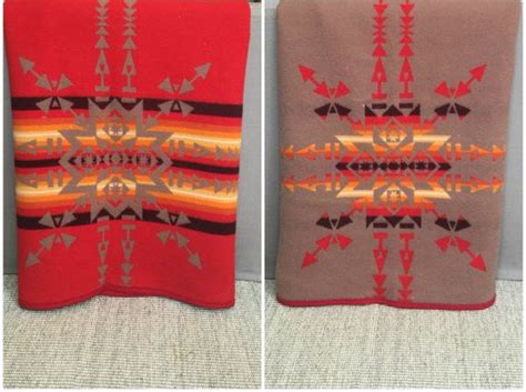 Reversible Beaver State Pendleton Wool Blanket Navajo Trading Etsy