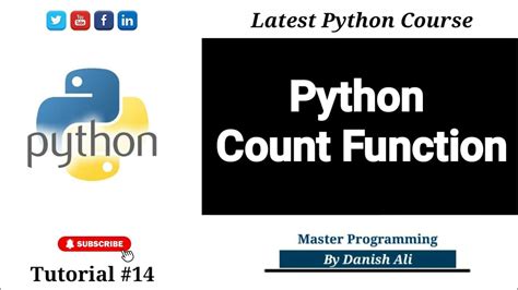 Python Count Function Python Tutorial 14 Youtube