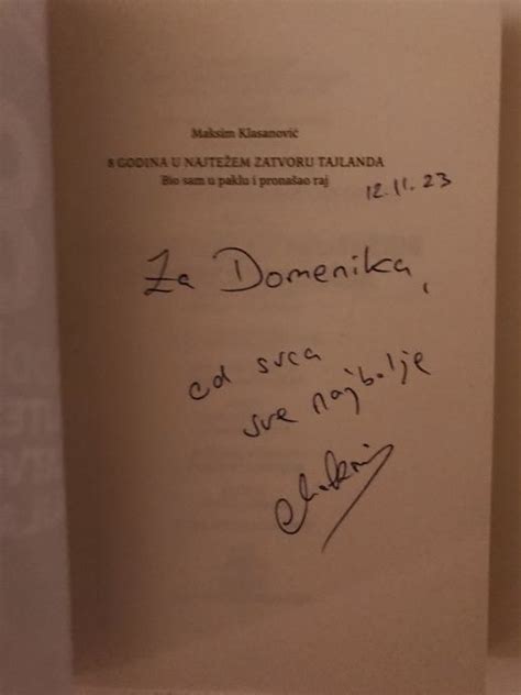 Maksim Klasanovi Godina U Najte Em Zatvoru Tajlanda Posveta Auto