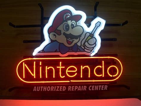 New Classic Nintendo Super Mario Real Glass Neon Light Sign Game Room