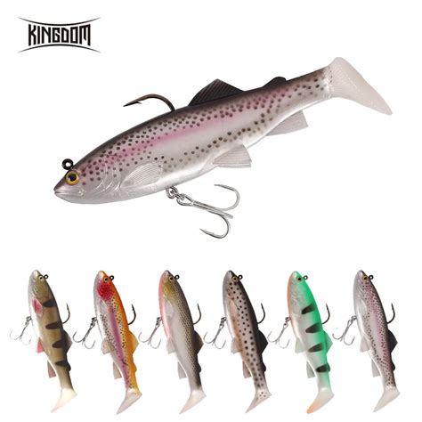 Kingdom Pike Fishing Lures 120mm 38g Wobblers Pig Shad Soft T Tail Lead