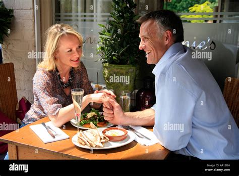 Middle Aged Couple Restaurant Hi Res Stock Photography And Images Alamy