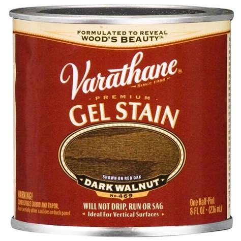 Varathane 12 Pt Dark Walnut Premium Gel Stain No 469 224503 The