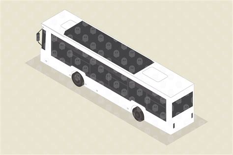 Archade Axonometric Bus Vector Drawings