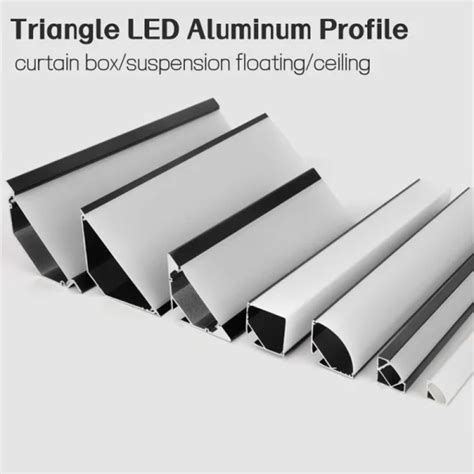 Oblique Beam Led Alumium Profile V Type Top Corner Ceiling Flush