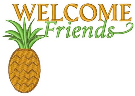 Welcome Friends Machine Embroidery Design Embroidery Library At