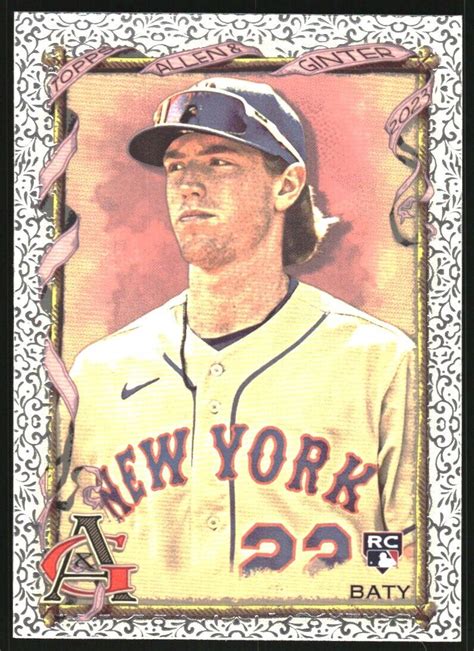 Topps Allen And Ginter Foil Filigree Brett Baty Ebay