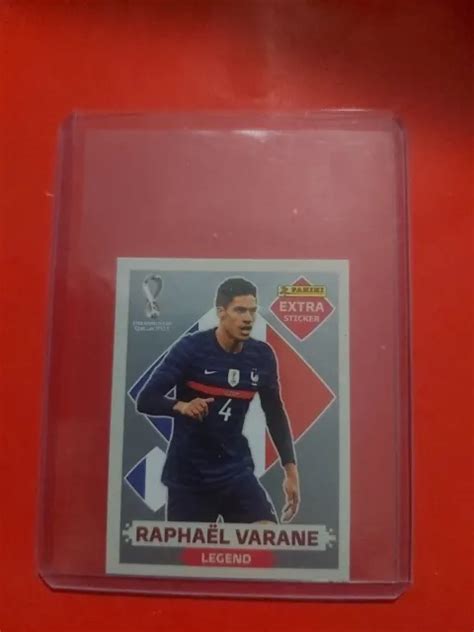 PANINI FIFA COPA Mundial Qatar 2022 Extra Sticker Legend Plata Raphael