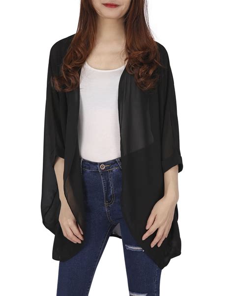 Hde Hde Sheer Kimono Cardigans For Women Open Front Summer Cardigan