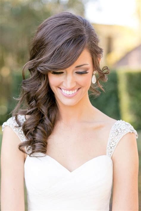 15 Inspirations Side Swept Wedding Hairstyles