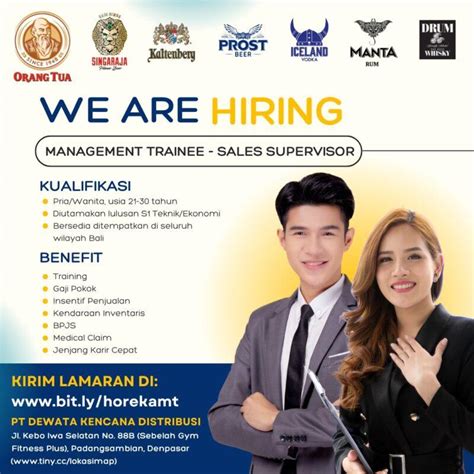 Lowongan Kerja Management Trainee Sales Supervisor Di PT Dewata