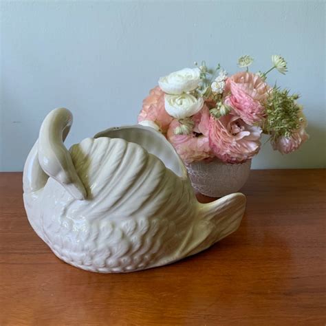 Swan Plant Pot Etsy Canada