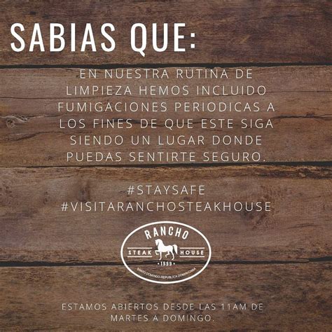 Rancho Steak House Home Santo Domingo Dominican Republic Menu