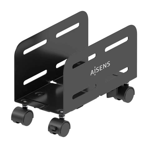 Aisens Soporte para CPU Ajustable de Suelo Metálico Negro