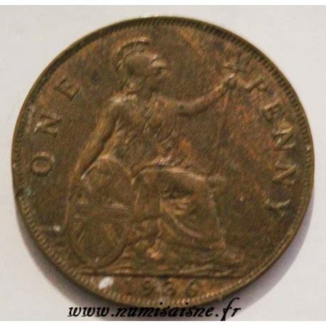 ROYAUME UNI KM 838 1 PENNY 1936 GEORGE V