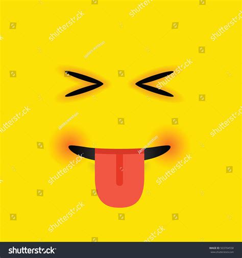 Eyes Closed Tongue Out Emoji Stock Vector (Royalty Free) 503704558 ...