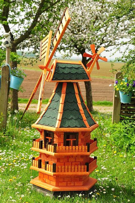 XXL Windmühle Mühle Gartenwindmühle KLASSIK 140 cm einstöckig KLASSIK