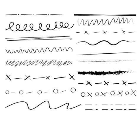 Premium Vector Vector Hand Drawn Scribble Element Set