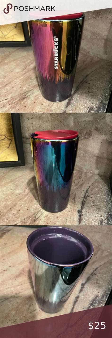 Starbucks Iridescent Ceramic Double Wall Tumbler Fl Oz Double