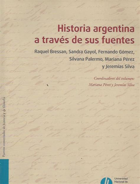 Historia argentina a través de sus fuentes CEDINPE Centro de