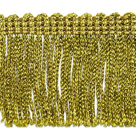 Snapklik Trims By The Yard Metallic Chainette Fringe Trimgold