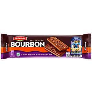 Buy Britannia Bourbon The Original Biscuits 120 Gm Pouch Online At Best