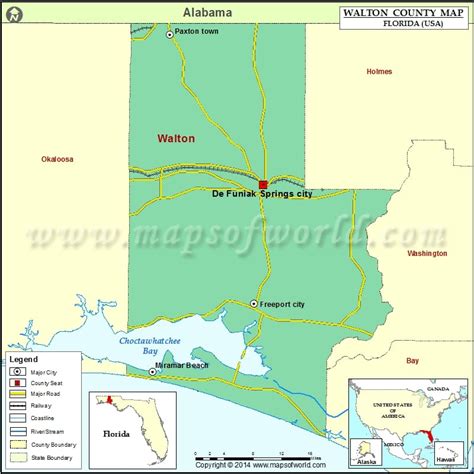 Walton County Map Florida