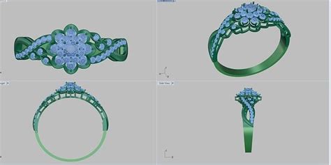 Diamond Bangle D Model D Printable Cgtrader