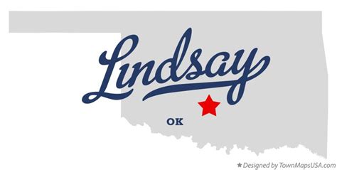 Map of Lindsay, OK, Oklahoma