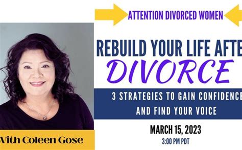 Free Masterclass For Divorced Women Rebuild Your Life After Divorce By