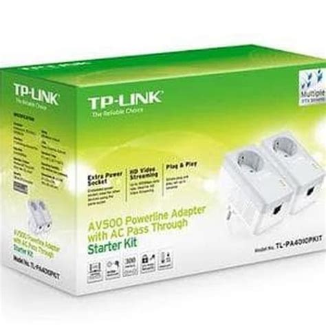 Jual Nay Tp Link Tl Pa 4010P Kit Av500 Powerline Adapter With Ac Pass