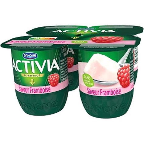 Yaourt Au Bifidus Saveur Framboise Activia X G Bam Courses